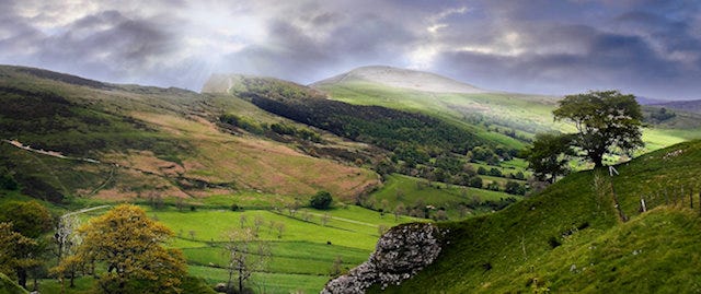 valley in the Peak District  