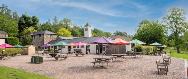 Dog friendly cafe at Canonteign Falls