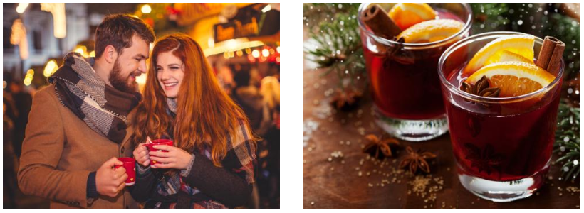 Couple at Christmas Market