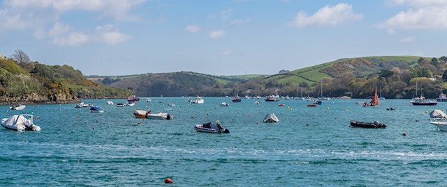 Sail boats at Salcombe 