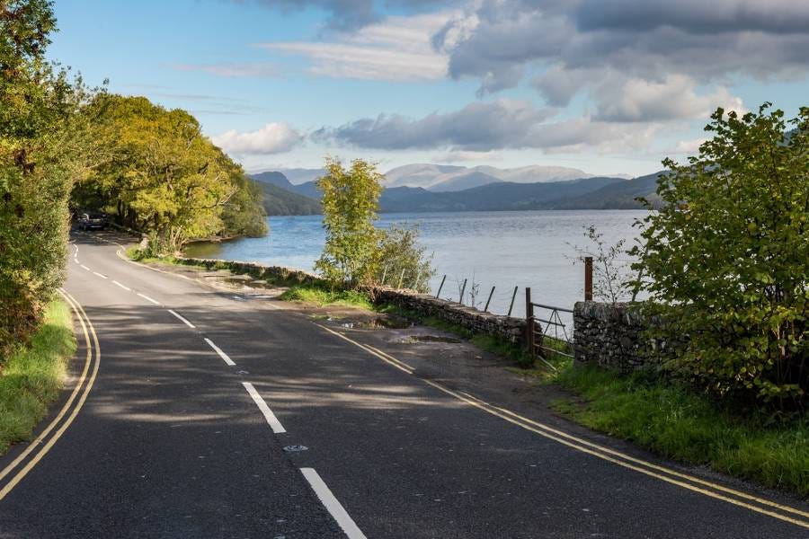 Road by Coniston Water