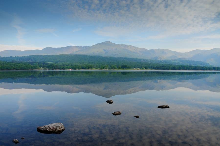 Coniston water in the Lake District