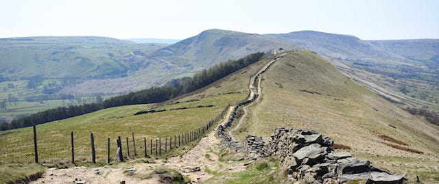 View over Edale Rocks