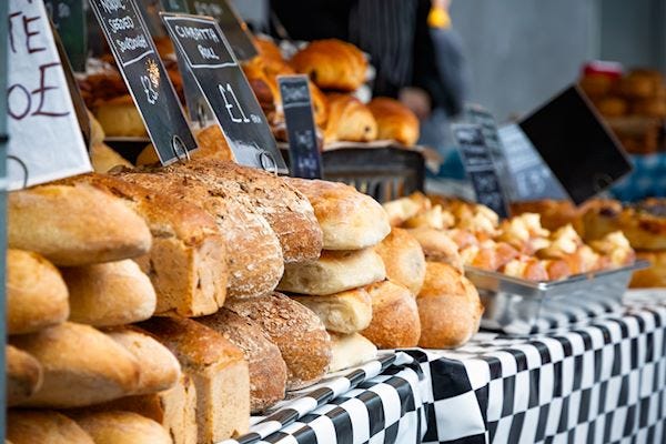 Food festival bread stall