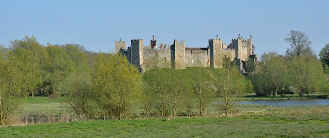 Framlingham Castle from a distance