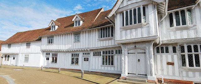 tudor building of Lavenham Guildhall 