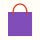 Graphic of a purple shopping bag