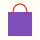 Graphic of a purple shopping bag