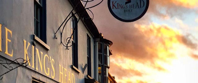 The Kings Head at sunset