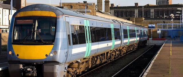 Train in station