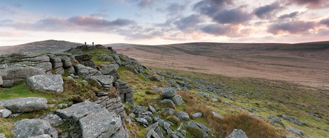 View from the top of the tors