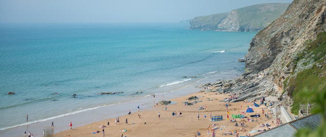View over Watergate Bay