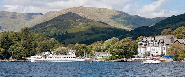 Boats on lake Windermere