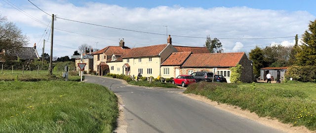 View from the outside looking at the wiveton bell