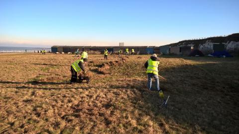 Volunteers in action