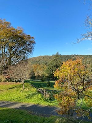 View over the hills