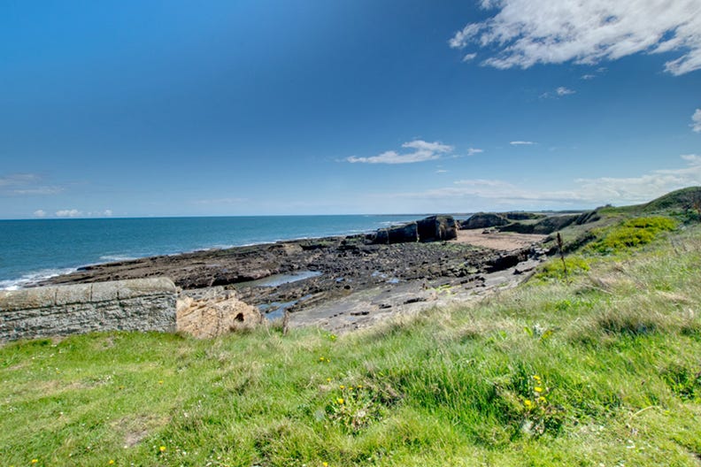 Coastal scene of Northumberland