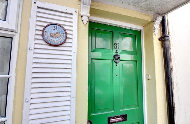 Bright Green Front door
