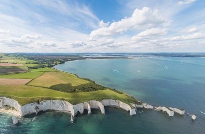 Dorset Coast from the sky