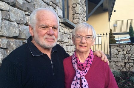 Mr and Mrs Robinson owners of Joiner's Mews