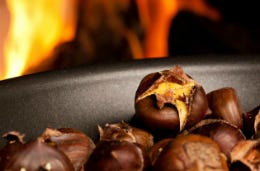 Chestnuts near an open fire
