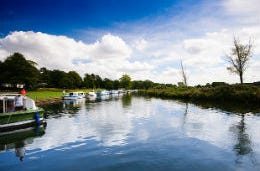 Boats on the Norfolk Broads