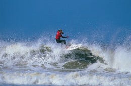 A surfer at Newquay