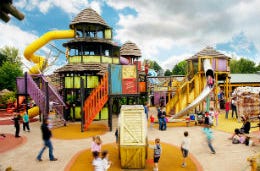 Kids theme park with slides