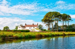 Large waterside property in Lancashire