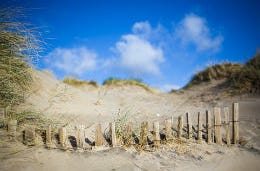 Camber sands dunes and beach