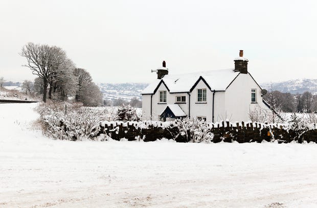 Snowy cottage