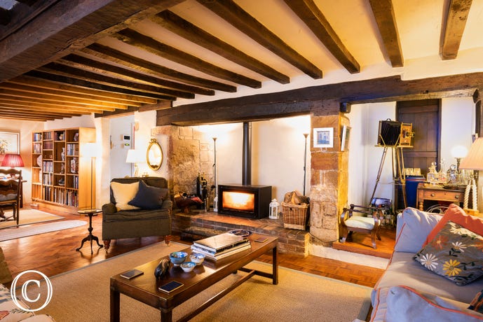 Cosy Living Room with Log Burner Log Burner