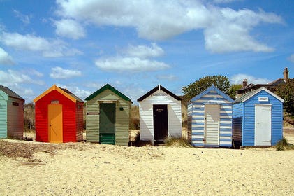 Beach huts in Southwold
