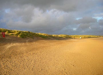 Camber Sands in Sussex is perfect for barefoot strolls