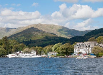 Lake Windermere near the town of Ambleside